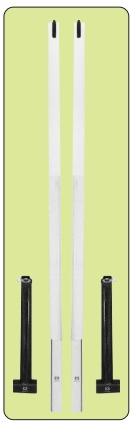 White Mountwood Co Badminton Pole