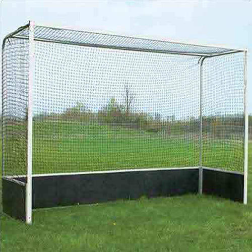 Powder Coated Mild Steel hockey goal post fixed, Feature : Fine Finished, Hard Structure, Long Life