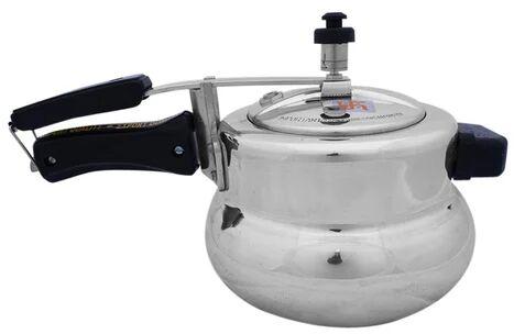 Lid Handi Pressure Cooker, Color : Silver