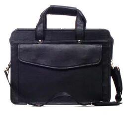 Plain Polyester Executive Laptop Bag, Color : Black