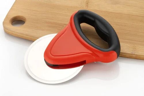 Stainless Steel Pizza Cutter, Color : Red