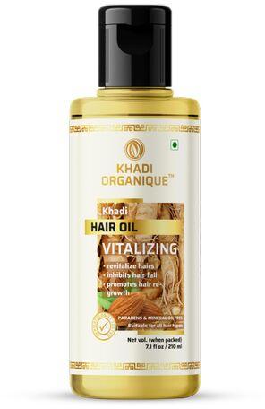 Khadi Organique Vitalizing Hair Oil, Packaging Size : 210 ml