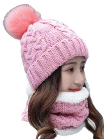 Handcuffs Women Woolen Cap, Size : Free