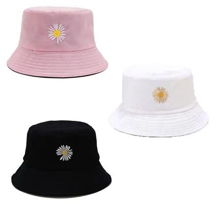 Plain COTTON Womens Bucket Hats, Color : multi