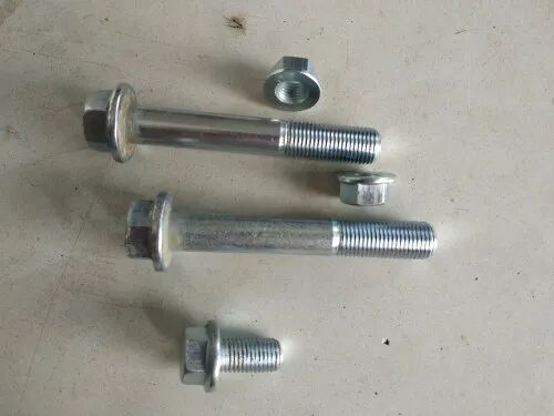 M S Hex Flange Bolt, Size : M4, M6, M8, M10, M12, M14, M16