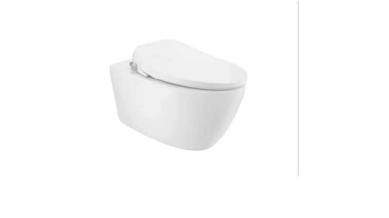 Elongated Wall Hung Toilets, Color : White