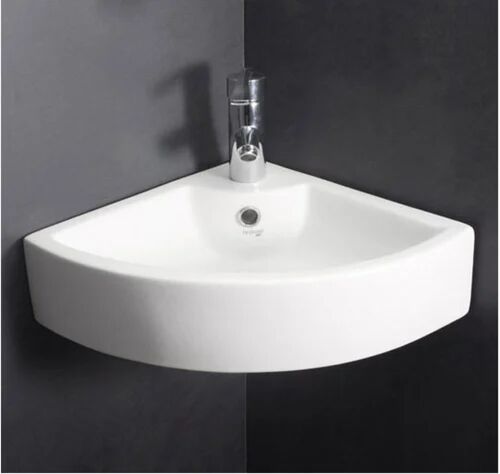 Jaquar Rectangular Ceramic Wall Mounted Wash Basin, for Bathroom, Size/Dimension : 400x400x200mm
