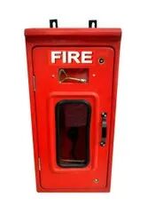 Rectangular FRP Fire Extinguisher Box, Color : Red