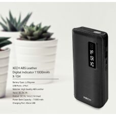 Power Bank with digital indicator, for Charging Phone, Color : Black