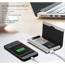 Visiting Card Holder with Power Bank, Packaging Type : Paper Box