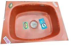 Oval Stainless steel Kitchen Sinks, Color : Orange