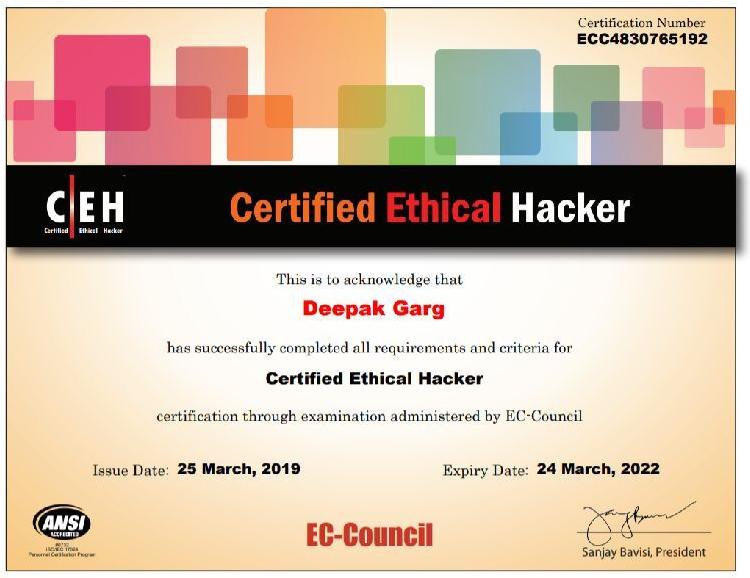 Certified Ethical Hacking Training