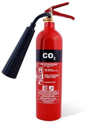Mild Steel CO2 Fire Extinguisher, Color : Red