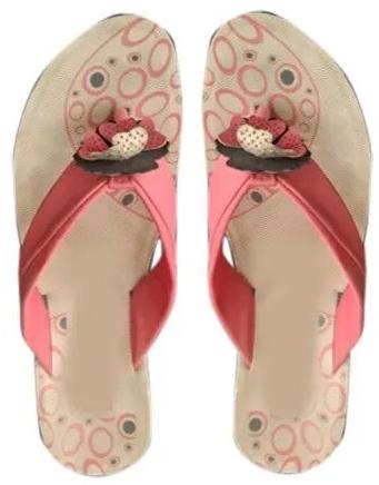 Ladies Casual Slippers, Color : Red, Brown