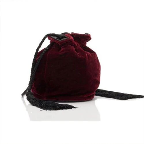 Plain Velvet Hand Bag, Color : Red, Maroon, etc