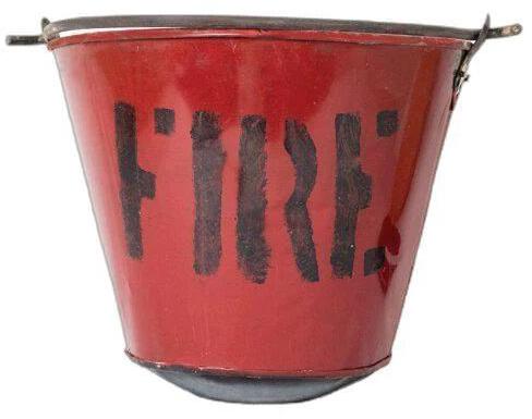 Mild Steel Fire Bucket, Capacity : 9 Litre
