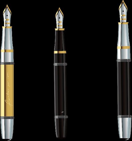 Round Metal Corporate Fountain Pen, for Signature, Written, Length : 4-6inch