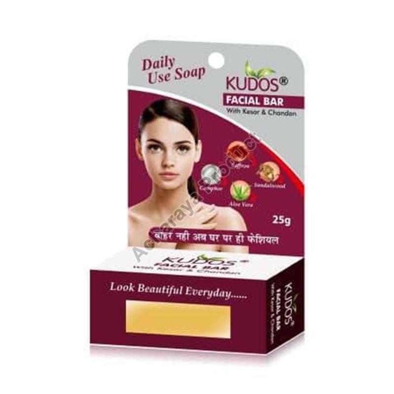 Solid Kudos 25gm Facial Bar Soap, for Personal, Shelf Life : 6months