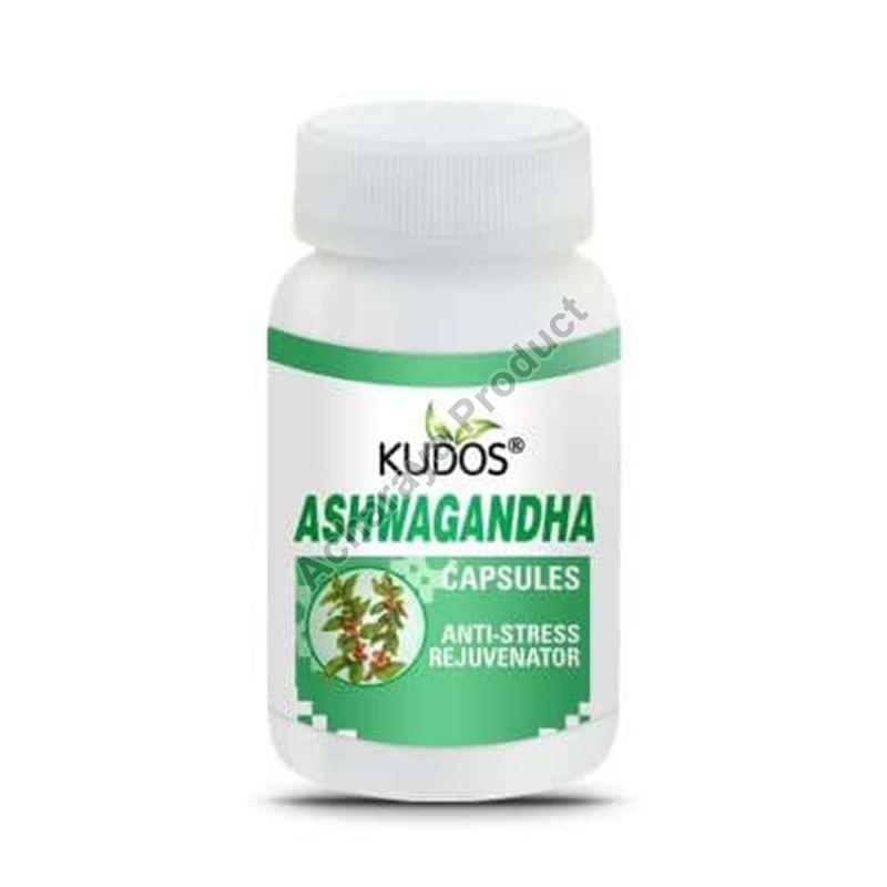 Kudos Ashwagandha DS Capsule, for Depression, Neuropathy Pain, Vitamin D3 Defecency, In Vitamin Defecency