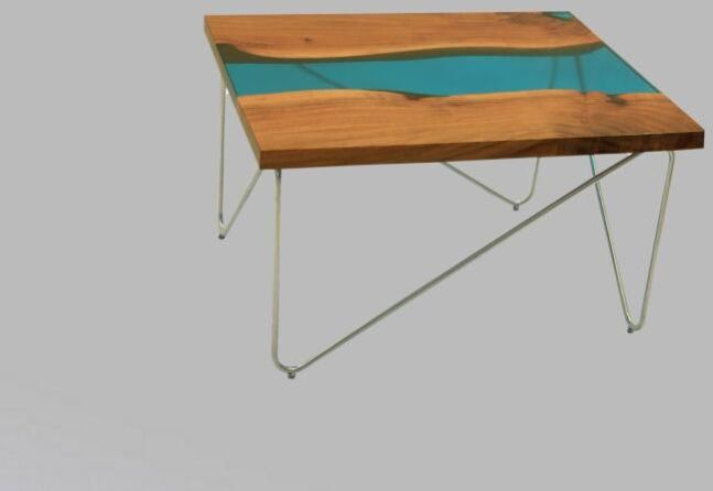 Transparant Blue Centre Table