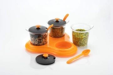 Nariya Three Piece Condiment Sets, For Sauce, Feature : Fine Finish, Good Quality