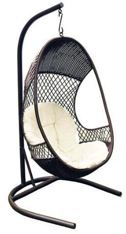 Arvabil Handmade Rattan, Wicker Hanging Egg Swing Chair
