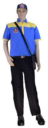 Bharat Petroleum Petrol Pump Staff Uniform, for Comfortable, Easily Washable, Skin Friendly, Gender : Male