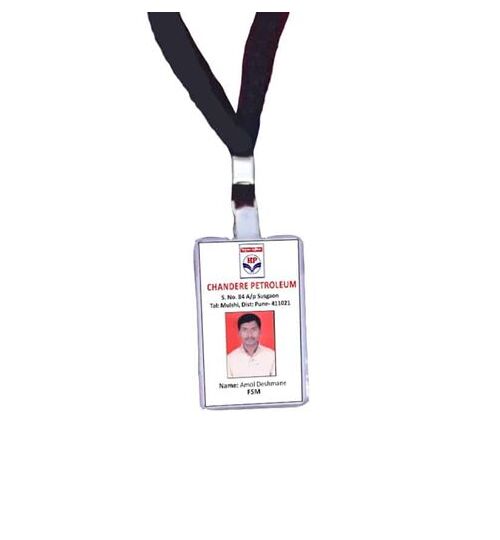 Plastic ID Card with String