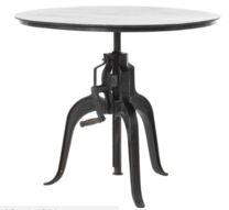 Forged metal coffee table, Color : Charcol Black