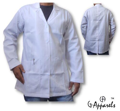 Polycotton White lab coat, for Hospital medical, Size : Standard