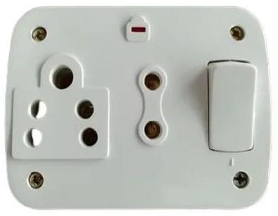 Rectangle Plastic Switch Box, Color : White