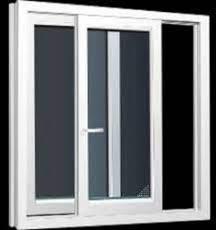 Grey Square Polished Upvc Windows