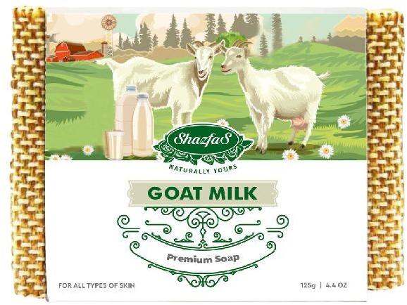 Square Goat Milk Soap, for Bathing, Form : Solid