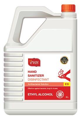 Evos Hand Sanitizer - E9 - Ethyl Alcohol