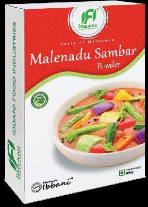 Organic Malenadu sambar powder, Packaging Size : 100gm