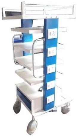 Mild Steel Laparoscopy Trolley