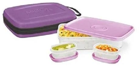 RECTANGALE Plastic Milton Lunch Box, Color : Multi-colour