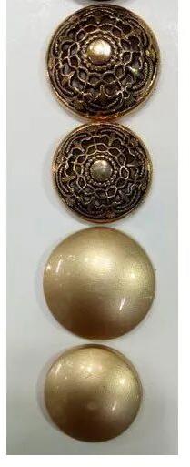 Round Brass Suit Button