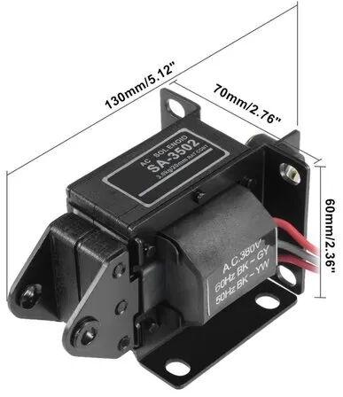 Metal Ac Solenoid, Color : Black