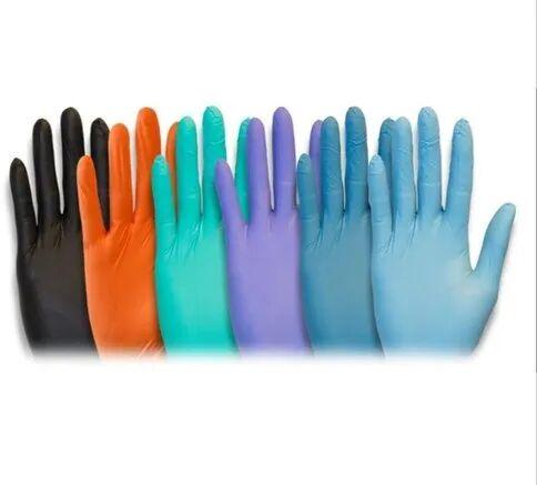 Plain Latex Examination Gloves, Length : 280 mm