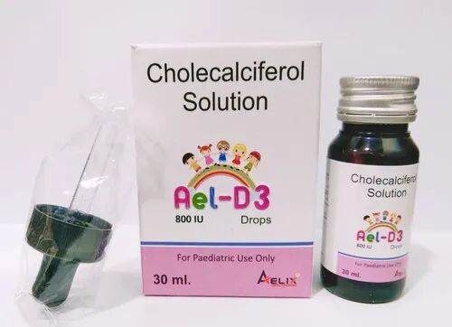 Cholecalciferol Vitamin D3 Oral Solution, Packaging Size : 30 ml