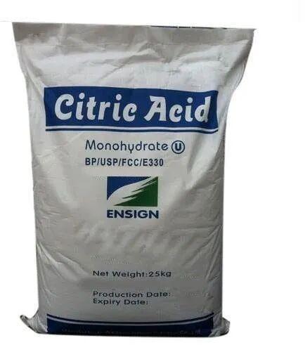 Citric acid monohydrate, Packaging Size : 25Kg