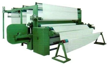 Mild Steel Velvet Fabric Slitting Machine, Capacity : 4000MTR