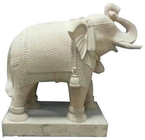 Marble Elephant Statue