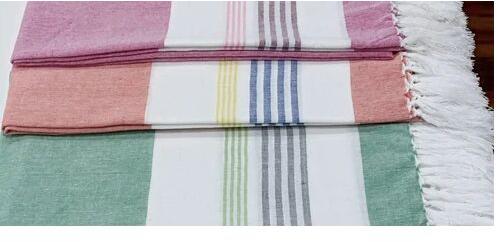 Recycle Cotton Yarn Fouta Towel, Size : 100x180 cm