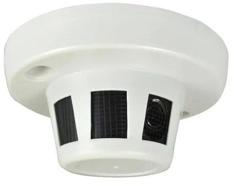 White Automatic PVC Smoke Detector, for Office Buildings, Voltage : 220V