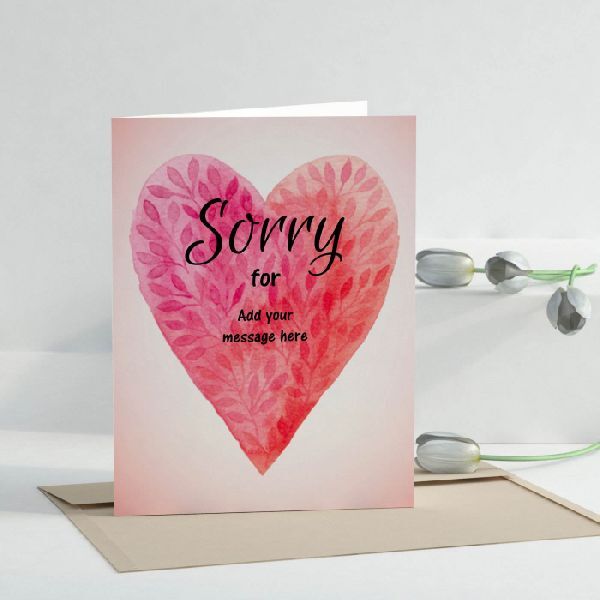 Sorry Personalised Card