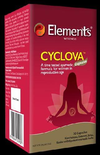 Cyclova Capsule - Elements Wellness, Shelf Life : 24 Months
