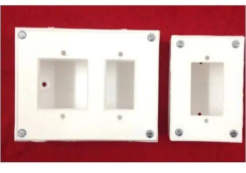 Plastic Electricals Switch Box, Color : White