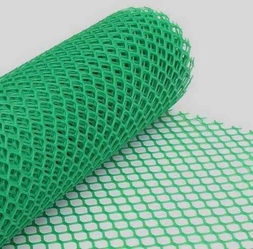 Green Hexagonal PVC Net, for Construction, Construction Wire Mesh, Fence Mesh, Weave Style : Welded